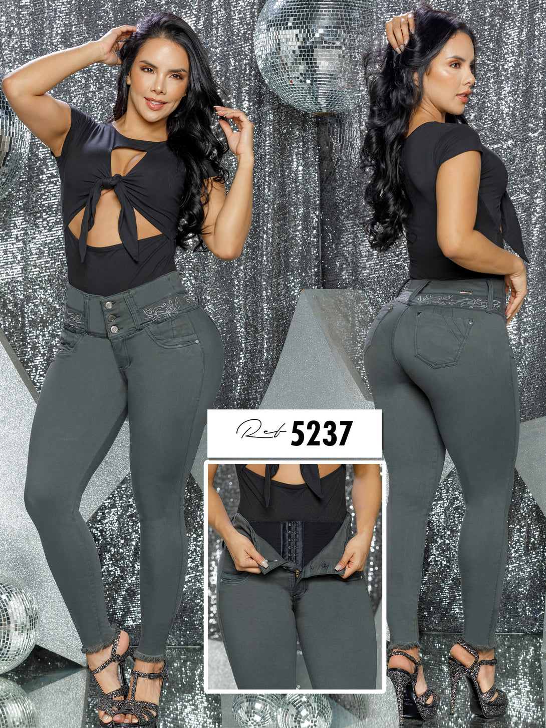 Colombian butt lifting jean with shapewear