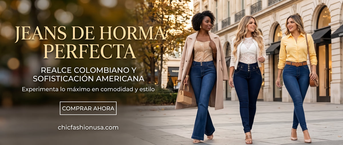 Jeans de horma perfecta: realce colombiano y sofisticación americana
