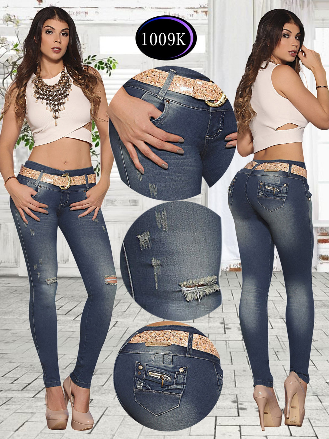 Jeans Levantacola Colombiano Knela 