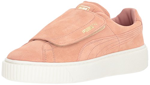 PUMA Women's Suede Platform Strap Wn Sneaker, Cameo Brown-Marshmallow, 7 M US Ropacolombiana.com
